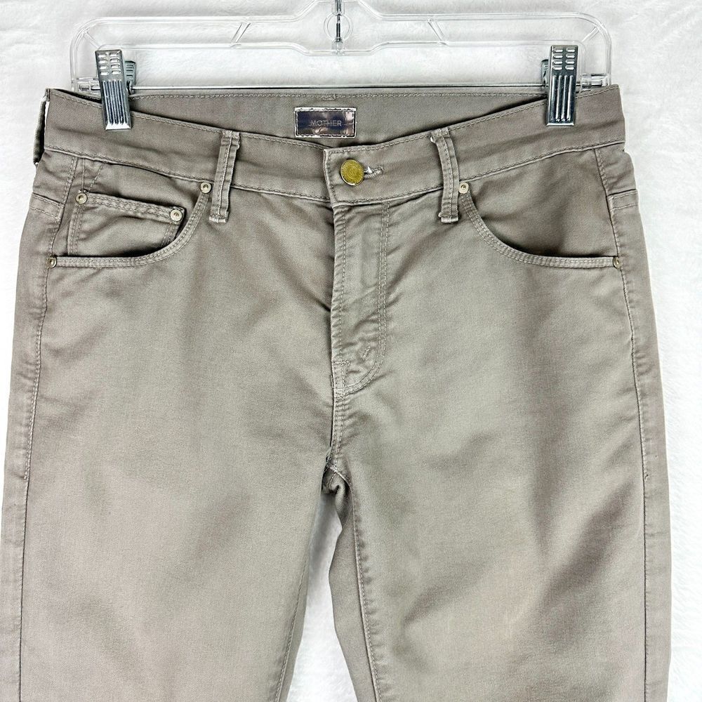 Mother The Skinny Not Skinny Jeans Size 26 Grey Stretch Mid Rise - Picture 3 of 7